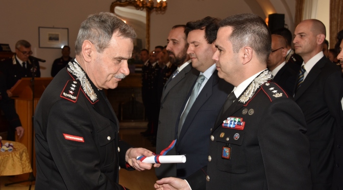 Encomi ai Carabinieri: 89 militari premiati dal Gen. Giuliani