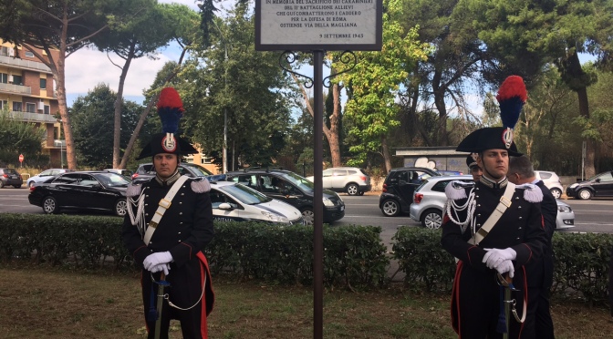 Il Comandante Generale dell’Arma ha commemorato il 73° Anniversario della Difesa di Roma